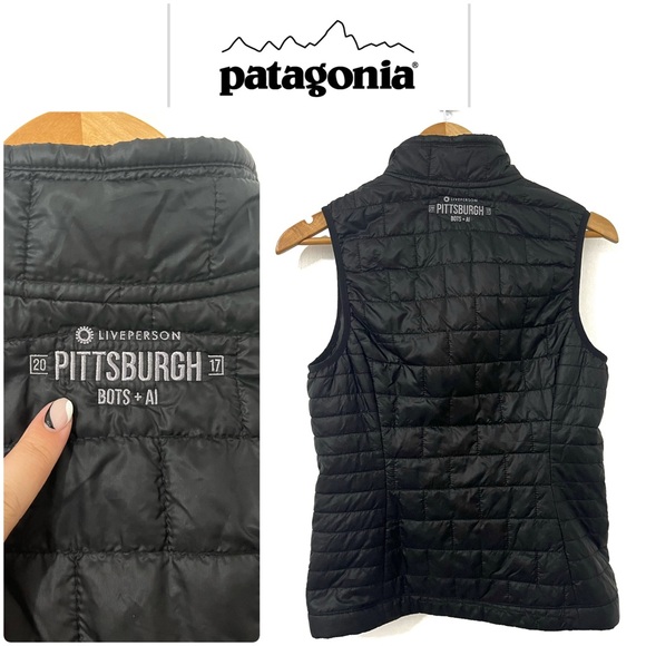 Patagonia 🌄 Women’s Nano Puff Vest • Black • SMALL ***NOTE: Corporate Label*** - Picture 3 of 6